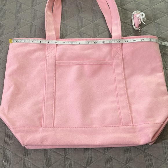 Dalix Pink Tote Bag With Bedazzled High Top Sneaker - Picture 5 of 9